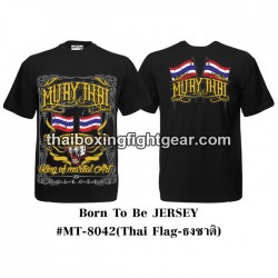 Born To Be Muay Thai T-shirt de boxe "Tiger Flag" | T-shirts