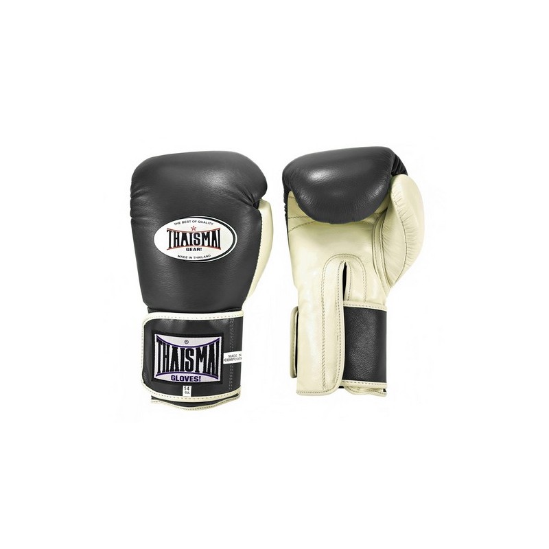 Gants de boxe thai Thaismai BGLW Longwrist Gris Blanc