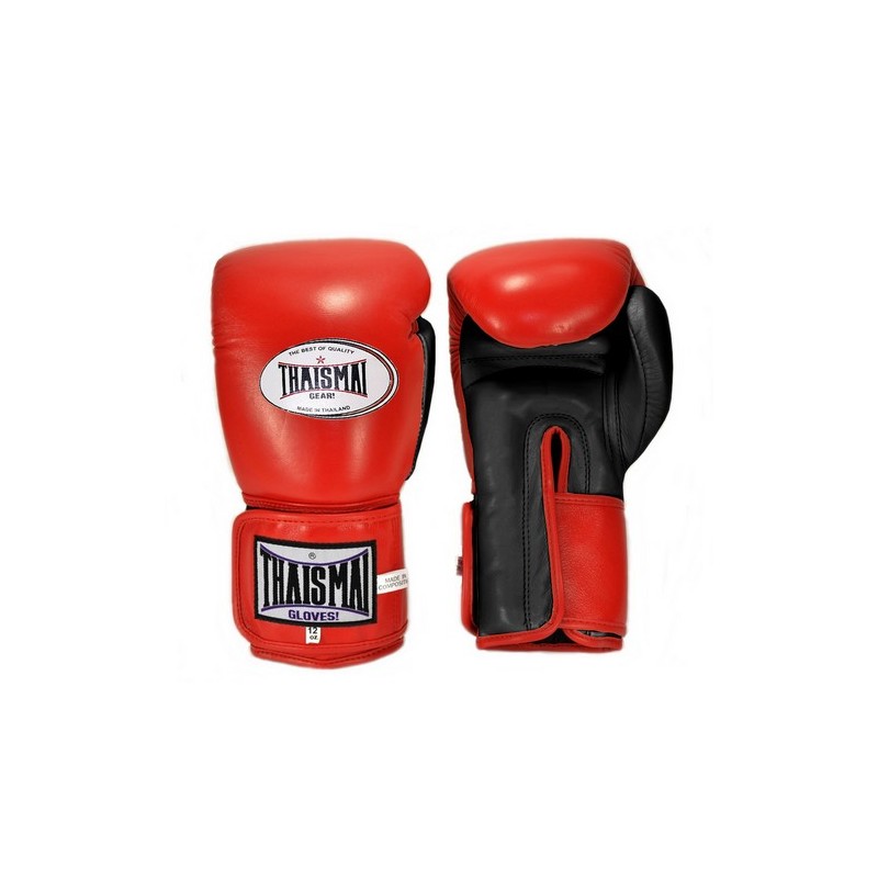 Gants de boxe thai Thaismai BGLW Longwrist Rouge Noir