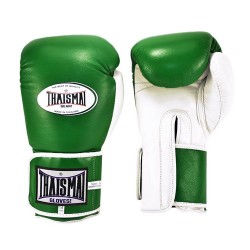Gants de boxe thai Thaismai BGLW Longwrist Vert Blanc