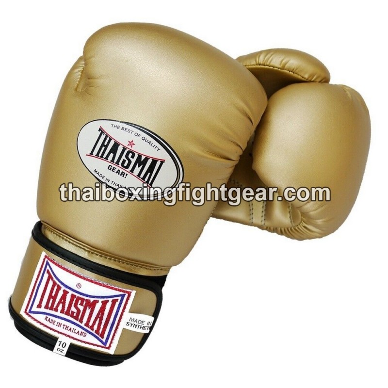 Gants de boxe thai Enfant Thaismai BG124 Synthétique Or