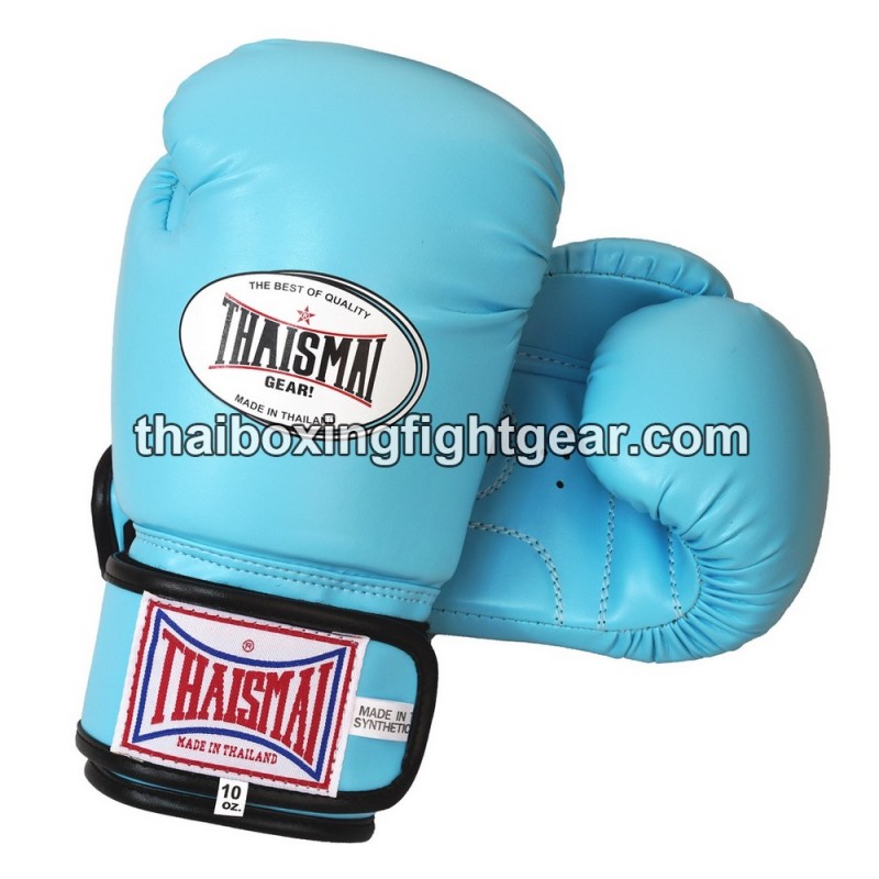 Gants de boxe thai Enfant Thaismai BG124 Synthétique Bleu clair