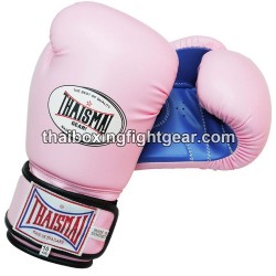 Gants de boxe thai Enfant Thaismai BG124 Synthétique Rose clair Blue