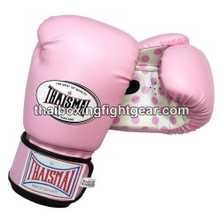 Gants de boxe thai Enfant Thaismai BG124 Synthétique Pois rose clair
