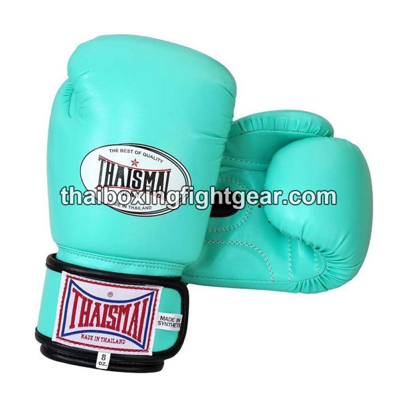 Gants de boxe thai Enfant Thaismai BG124 Synthétique Menthe Vert