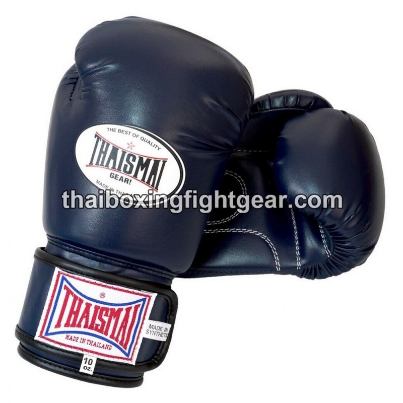 Gants de boxe thai Enfant Thaismai BG124 Synthétique Marine