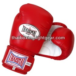 Gants de boxe thai Enfant Thaismai BG124 Synthétique Rouge Blanc