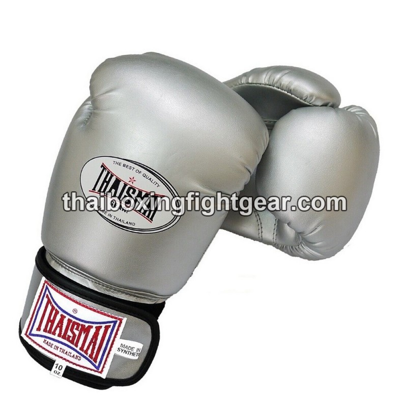 Gants de boxe thai Enfant Thaismai BG124 Synthétique Argent