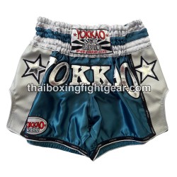Short de boxe Thai Yokkao airtech-carbon-neon-turquoise | Shorts