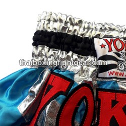 Short de boxe Thai Yokkao-saenchai-muay-thai-gym turquoise | Shorts