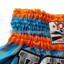 Short de boxe Thai Yokkao -pinstripe turquoise | Shorts