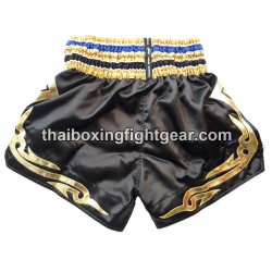 Short de Boxe Muay Thai Twins -noir bleu | Shorts