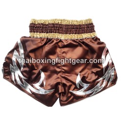Short de Boxe Muay Thai Twins - marron | Shorts