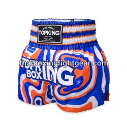 Short de Boxe Thai MuayThai Top King TKTBS-251 Bleu