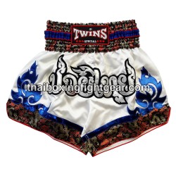 Short de Boxe Muay Thai Twins - blanc