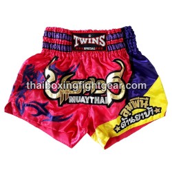 Short de Muay Thai Twins rose/violet | Shorts