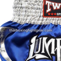 Short de Muay Thai Twins bleu argent | Shorts