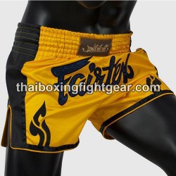 Short de muay thai Fairtex -slim cut- jaune | Shorts
