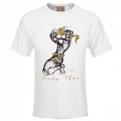 T-shirt Human Fight "Prière" blanc