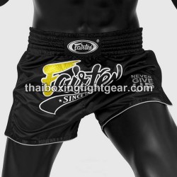 Short de boxe thai Fairtex bs 1708 noir-satin