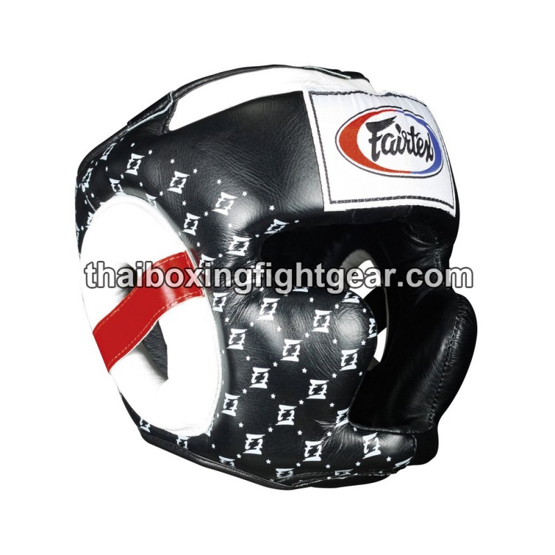 Casque de protection intégrale Fairtex Sparring HG-10 cuir Noir | Protections