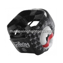 Casque de protection intégrale Fairtex Sparring HG-10 cuir Noir | Protections