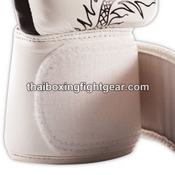 Gants de boxe Thai Twins FBGVL3-6 édition limité "dragon" Blanc et Noir | Gants