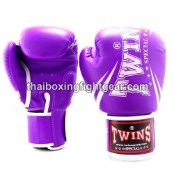 Gants de boxe thai Twins FBGVS3-TW6 " Edition Debutant " mauve