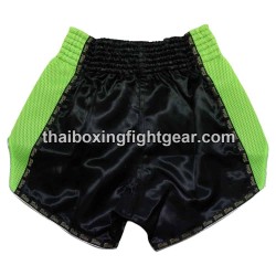 Short de boxe thai Fairtex bs 302 noir et vert | Shorts