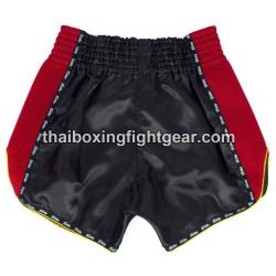 Short de boxe thai Fairtex BS 301 noir et rouge | Shorts