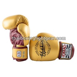 GANTS DE BOXE MUAY THAI YOKKAO VINTAGE OR | Gants Boxe Thai