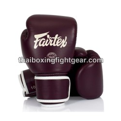GANTS DE BOXE THAI FAIRTEX BGV-16 BORDEAUX | Gants