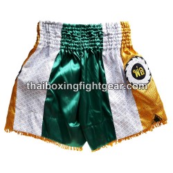 Short de boxe Thai Lumpinee vert/gris | Shorts Boxe Thai