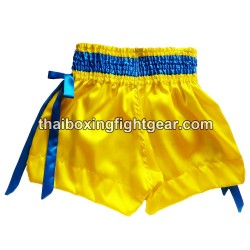 Short de boxe Thai Lumpinee jaune | Shorts Boxe Thai
