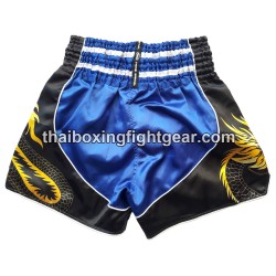 SHORT DE BOXE THAI TWINS "DRAGON" BLEU | Shorts