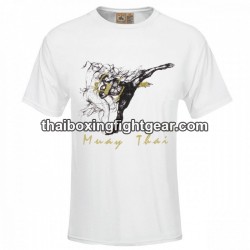 T-shirt Human Fight "HIGH KICK" BLANC | T-shirts