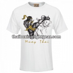 T-shirt Human Fight "HIGH KICK 2" BLANC | T-shirts