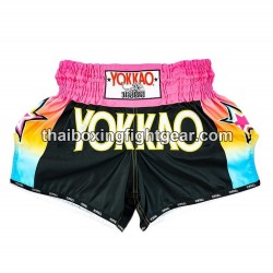 Short De Boxe Muay Thai Yokkao Carbon Fit "Havana" Noir | Yokkao