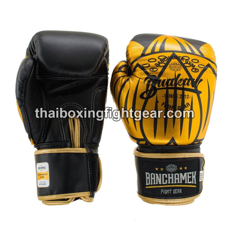 Gants de boxe thai Buakaw Banchamek GL3 Noir | Accueil