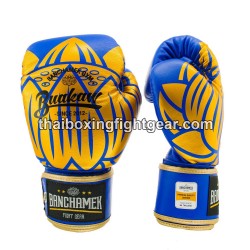 Gants de boxe thai Buakaw Banchamek GL3 Bleu | Gants Boxe Thai