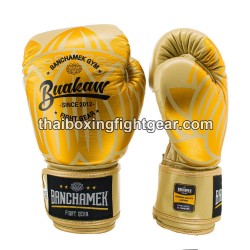 Gants de boxe thai Buakaw Banchamek GL3 Or | Gants