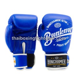 Gants de boxe thai Buakaw Banchamek W1 Bleu