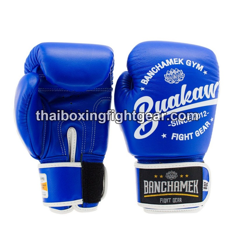 Gants de boxe thai Buakaw Banchamek W1 Bleu | Accueil