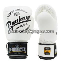 Gants de boxe thai Buakaw Banchamek W1 Blanc | Gants Boxe Thai