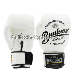 Buakaw Banchamek Muay Thai Boxing Gloves W1 White
