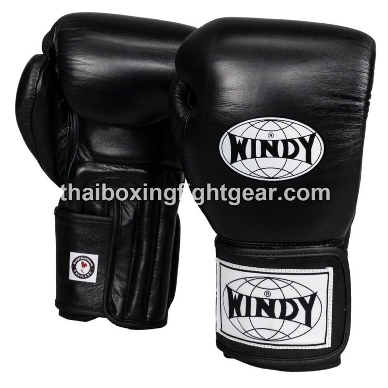 Gants de boxe thai Windy Pro Line Noir, tarifs abordables en direct de  Thailande
