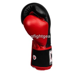 Gants de boxe Thai Windy Pro Line Noir Rouge | Gants