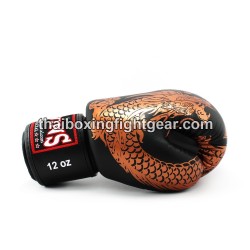 Gants de boxe thai Twins FBGVL3-49 "Dragon" Noir | Gants