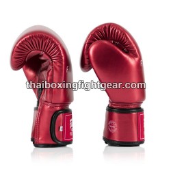 GANTS DE BOXE THAI FAIRTEX BGV-22 METALLIC ROUGE | Gants