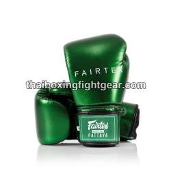 GANTS DE BOXE THAI FAIRTEX BGV-22 METALLIC VERT | Gants
